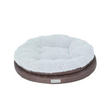 Manufacture Custom Personalised Stackable Plush Round Dog Mat Bed