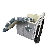 Custom Luxury Removable Grey Plush Cat Cave Sleeping Beds