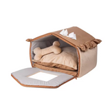 Novelty House Shape Plush Fluffy Cotton Soothing Pet Cave Bed