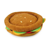 Best Selling Cute Brown Simulated Hamburger Pet Bed Design