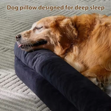 Customized Large Dog Pet Seat Sofa Bed With Black Removable Plush Cover
