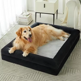 Customized Large Dog Pet Seat Sofa Bed With Black Removable Plush Cover