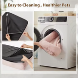 Custom New Innovative Pink Plush Camping Washable Fancy Large Dog House Bed