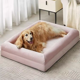 Custom New Innovative Pink Plush Camping Washable Fancy Large Dog House Bed