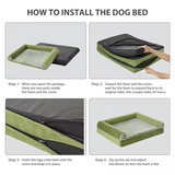 Sofa-style Plush Orthopedic Memory Foam Pet Bed With Removable Washable Cover