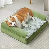 Sofa-style Plush Orthopedic Memory Foam Pet Bed With Removable Washable Cover