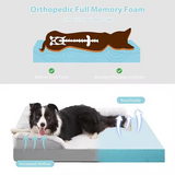 Custom Plush Rectangle Orthopedic Large Dog Bed Outdoor Travel