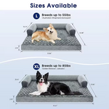 Manufacturer Large Grey Plush Removable Washable Cover Pet Bed