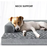 Manufacturer Large Grey Plush Removable Washable Cover Pet Bed