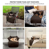 Eco Friendly Machine Washable Brown Waterproof Foldable Dog Bed Travel Cushion