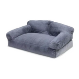 New Style Grey Plush Luxury Ultra Soft Funny Pet Bed For Travel Outdoor