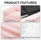 New Arrival Design Pink Plush Bunny Ears Detachable Washable Dog Sofa Bed