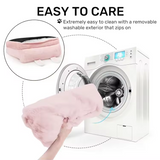New Arrival Design Pink Plush Bunny Ears Detachable Washable Dog Sofa Bed