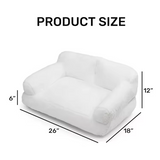 Custom High Quality White Plush New Arrival Dog Sofa Bed