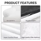 Custom High Quality White Plush New Arrival Dog Sofa Bed