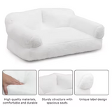 Custom High Quality White Plush New Arrival Dog Sofa Bed