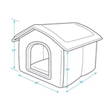 Large House Washable Luxury Covered Pet Bed With Detachable Cushion