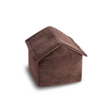 Short Plush Warm Soft Winter Warm House Cave Washable Bed
