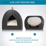 New Design Luxury Igloo Foldable Pet Cave Bed