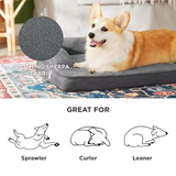 New Luxury Plush Orthopedic Portable Three Pillows Pet Bed