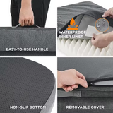 New Luxury Plush Orthopedic Portable Three Pillows Pet Bed
