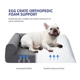 Custom Soft Grey Waterproof Orthopedic Dog Pet Bed Mattress