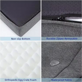 Custom Soft Grey Waterproof Orthopedic Dog Pet Bed Mattress