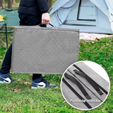 New Grey Rectangle Folding Waterproof Portable Double-faced Pet Bed