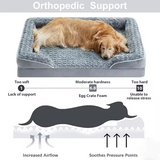 Custom Washable Plush Orthopedic Memory Foam Dog Pet Bed