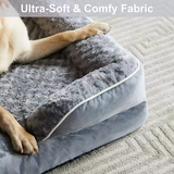 Custom Washable Plush Orthopedic Memory Foam Dog Pet Bed