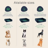 Custom Navy Polyester Fabric Orthopedic Pet Bed Mattress