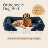 Custom Navy Polyester Fabric Orthopedic Pet Bed Mattress
