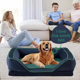 Custom Navy Polyester Fabric Orthopedic Pet Bed Mattress