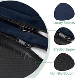 Custom Navy Polyester Fabric Orthopedic Pet Bed Mattress