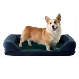 Custom Navy Polyester Fabric Orthopedic Pet Bed Mattress