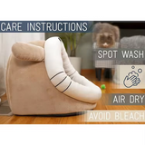 Custom Light Brown Plush Mouse Shape Dog Cat Cave Bed