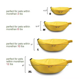 Comfortable Deep Sleep Yellow Plush Banana Cat Cave Bed
