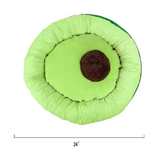 Wholesale Custom Green Plush Avocado Shape Pet Mat Bed