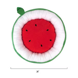 Luxury Soft Pp Cotton Filling Round Cat Bed Plush Watermelon Shape Pet Mat