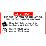 Custom Personalized Red Plush Cute Mushroom Shape Pet Mat Bed