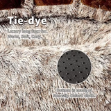 Customized Portable Soft Brown Plush Paw Round Dog Bed