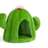 Custom Green Cactus Multi-functional Comfortable Cute Cat Cave Bed