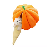 Custom New Design Cute Pumpkin Shape Dog Cave Bed