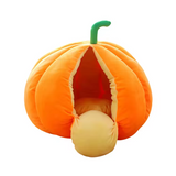 Custom New Design Cute Pumpkin Shape Dog Cave Bed