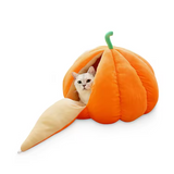 Custom New Design Cute Pumpkin Shape Dog Cave Bed