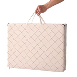 Custom Outside Pink Rectangle Technology Fabric Dog Bed