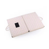 Custom Outside Pink Rectangle Technology Fabric Dog Bed