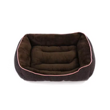 Grey Linen Rectangle Multi Size Pet Bed With Pillow For Sale