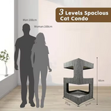 Modern Big Grey Activity Climbing Tree House Multilayer Tree tower
