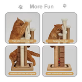 Sisal Scratchers Tree Tower Toys Cat Climbing Condo Tree With Small Moving Ball